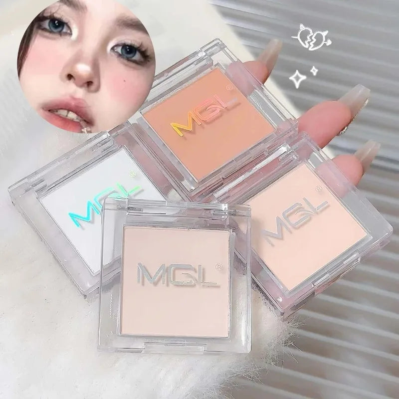 Matte Highlighter Powder Eyeshadow Palette White Long Lasting Natural 3D Brightening Eye Makeup Palette Brighten Face High Gloss