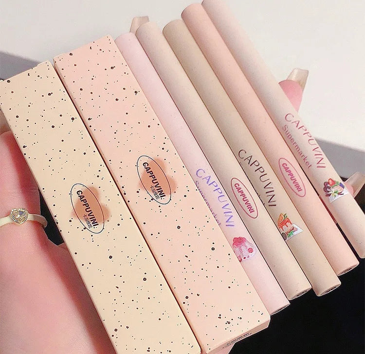 CAPPUVINI Matte Lip Liner Outline Lips Lipstick Pen Waterproof Long-lasting Color Lip Pencil Lipstick Pen