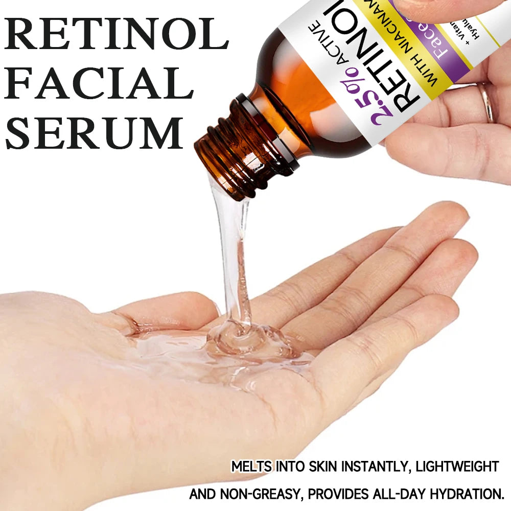 Retinal Face Serum With Niacinamide Vitamin C/E, Hyaluronic Acid & Collagen Softens Skin, Brightening & Radiance Boost