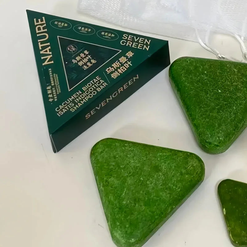 Arborvitae Leaf Shampoo Soap Handmade Natural Herbal Scalp Itching Relief Promote Hair Growth Prevent Hair Loss And DandruffSoap