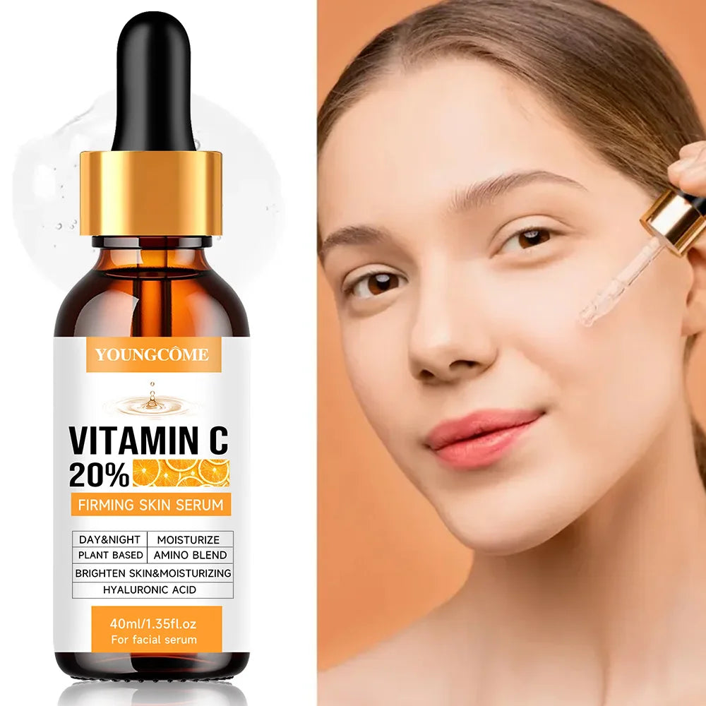 YOUNGCOME Premium 20% Vitamin C Serum For Face with Hyaluronic Acid, Retinol - Boost Skin Collagen, Anti Aging & Wrinkle Facial