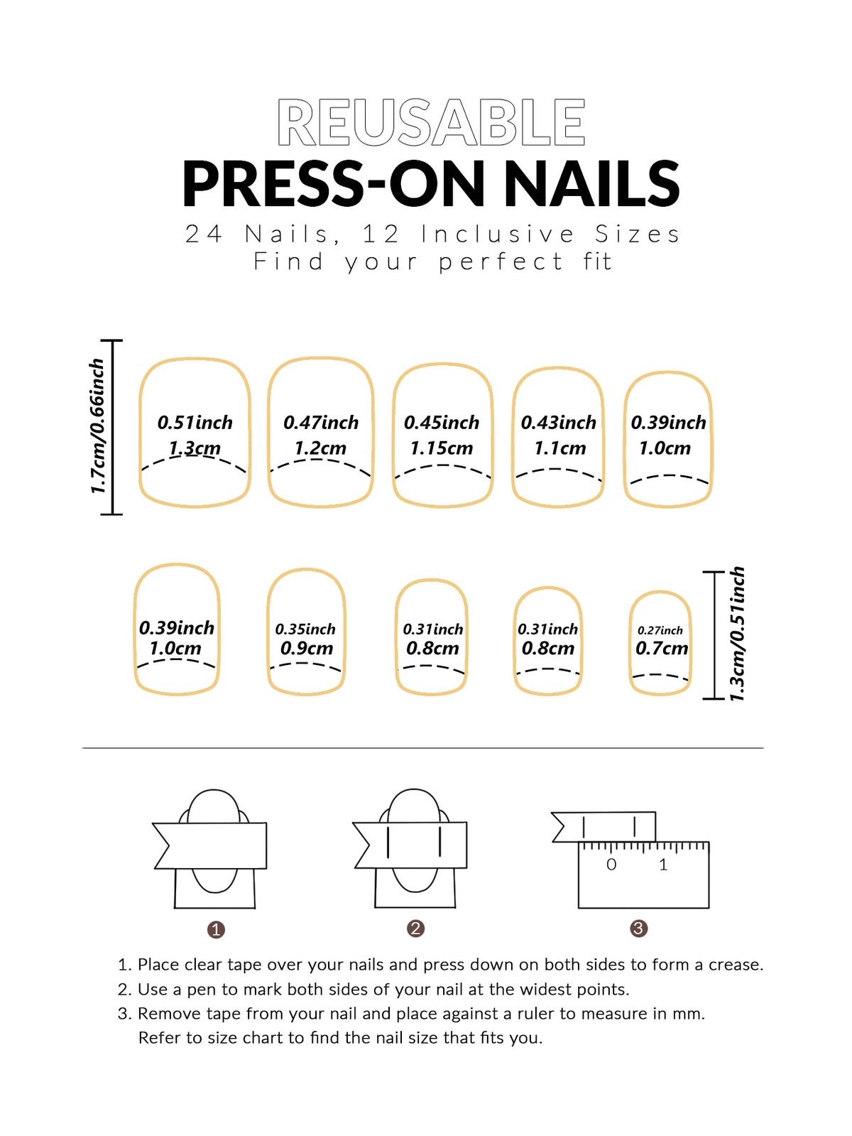 24pcs/set short square fake nails for women cute bride heart white french tips faux ongles y2k press on false nail supplies