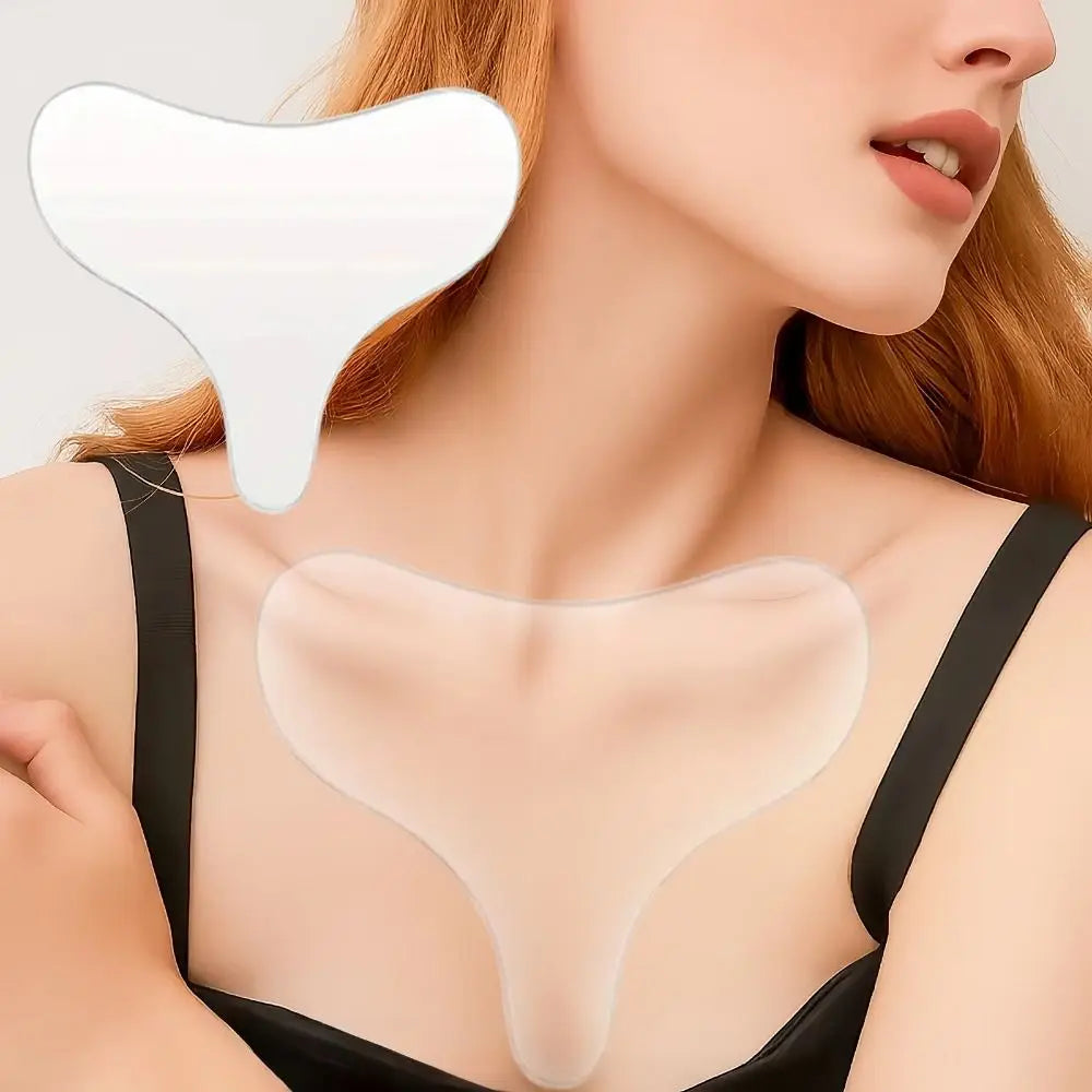 New Reusable Chest Pad Silicone Transparent Chest Patch T-shape Breast Lifting Wrinkles Remover Patch Skin Care Tools