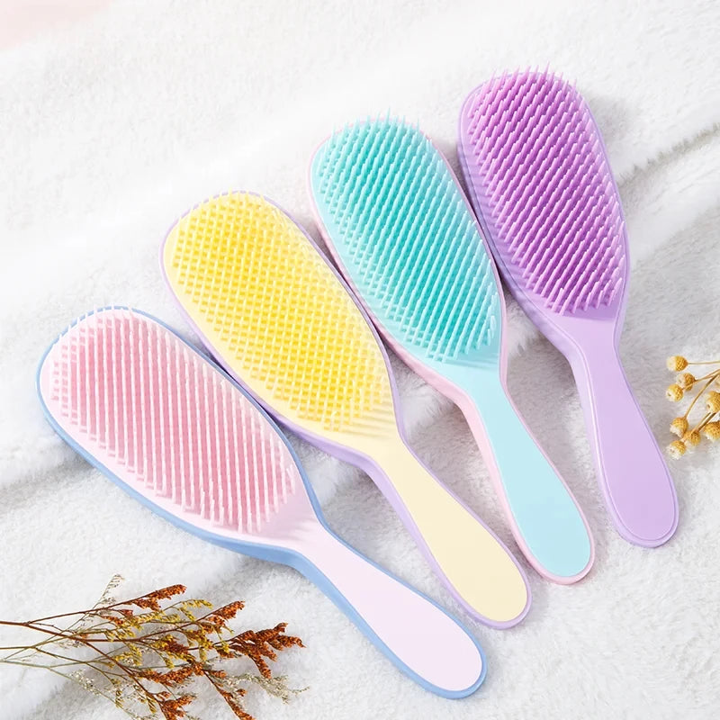 1pcs Detangling Hairbrush Anti-static Comb Soft Scalp Massage Not Knotted Brush Anti-frizz Detachable Comb Hair Styling Tool