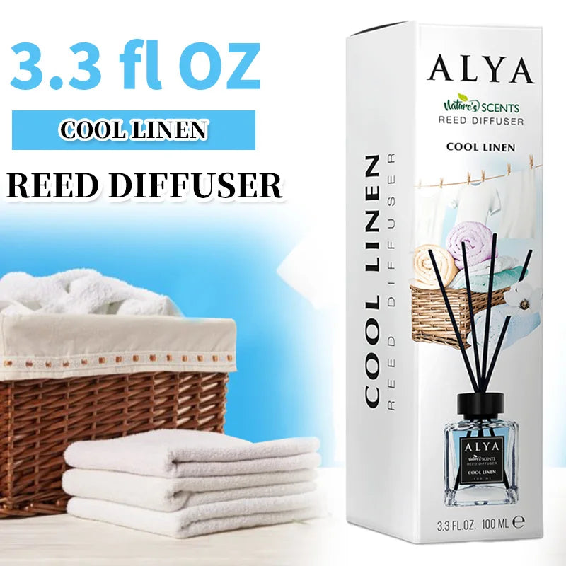 3.3oz Reed Diffuser Set with 14 Scents & 4 Incense Sticks | Long-Lasting Essential Oil Air Freshener | for Bedroom, Bathroom, Ho