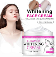 Face Body Brightening Cream Neck Knee Buttocks Thigh Underarm Inner Lightening Lotion Feminine Nourishing Dark Skin Care Cream