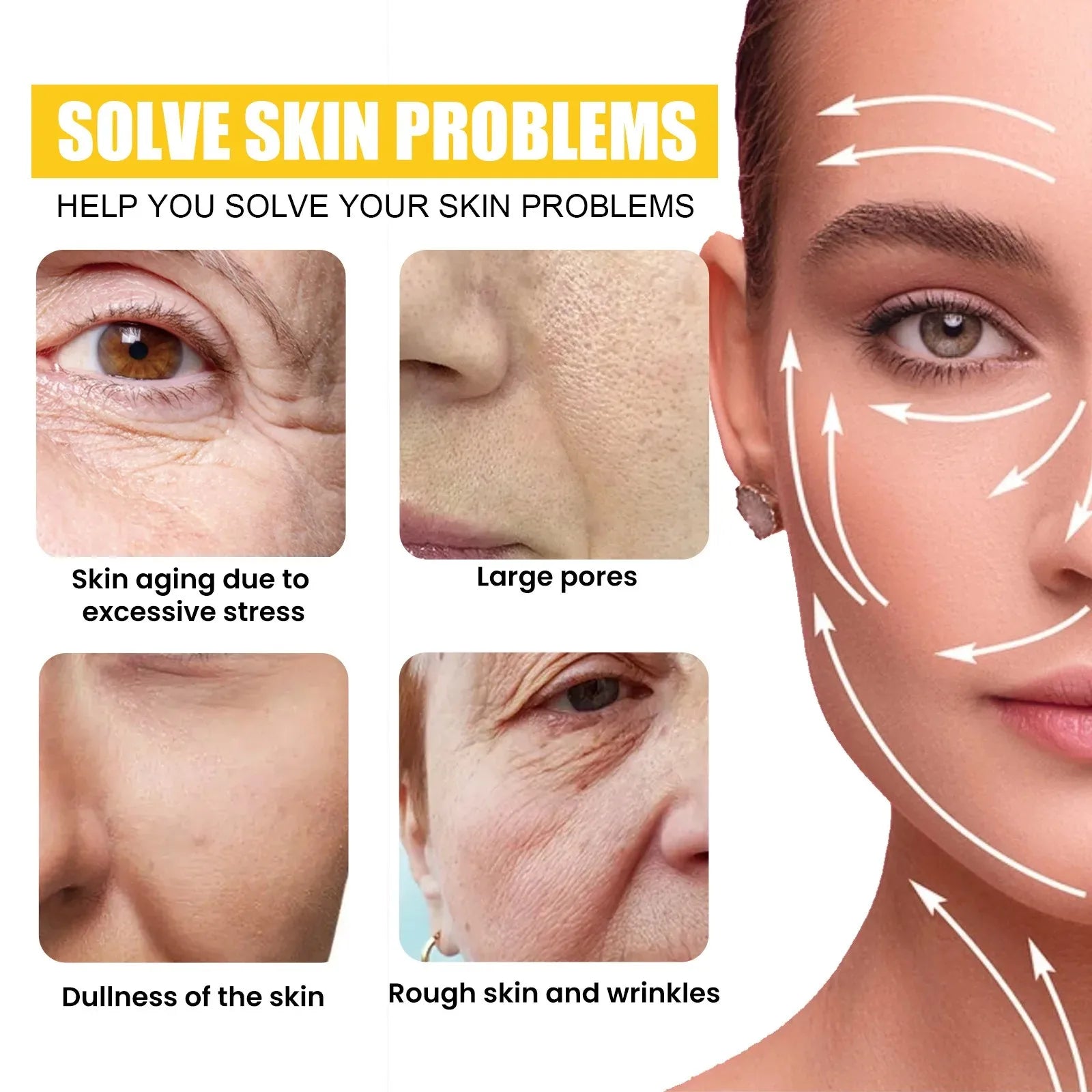 EELHOE Retinol Anti‑Wrinkle Serum Deep Soothing Fine‑Line Minimizer Pore Reduction Improve Dullness Facial Nourishing Essence