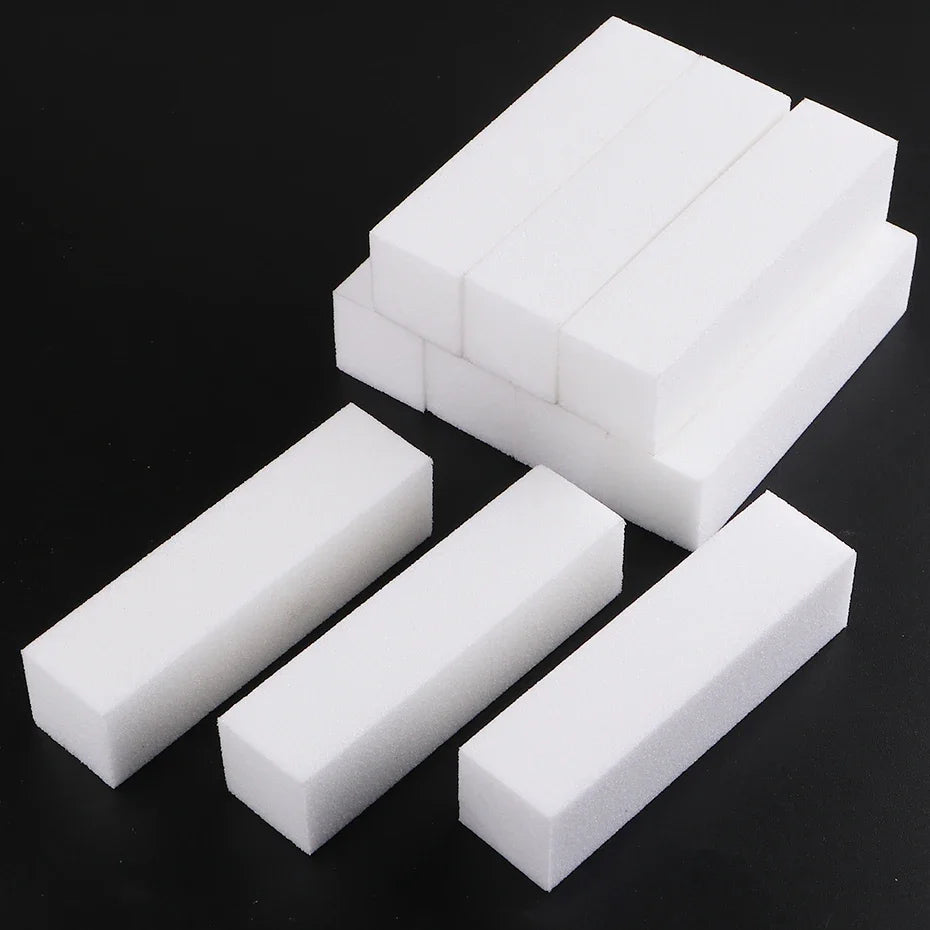 1/10Pcs Nail File Nail Art Buffer Grinder Buffing Block For Pedicure Tips Manicure Care Sponge Buffer Gel Polish Tools