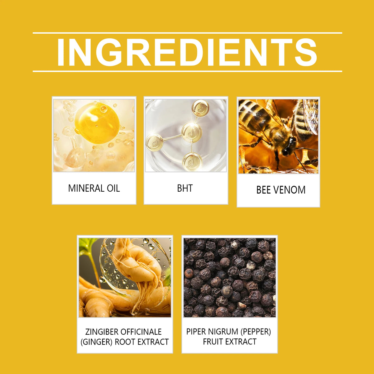Bee Venom Shaping Oil Firming Lifting Body Skin Anti Cellulite Fat Burning Weight Loss Improve Sagging Thin Leg Massage Oil