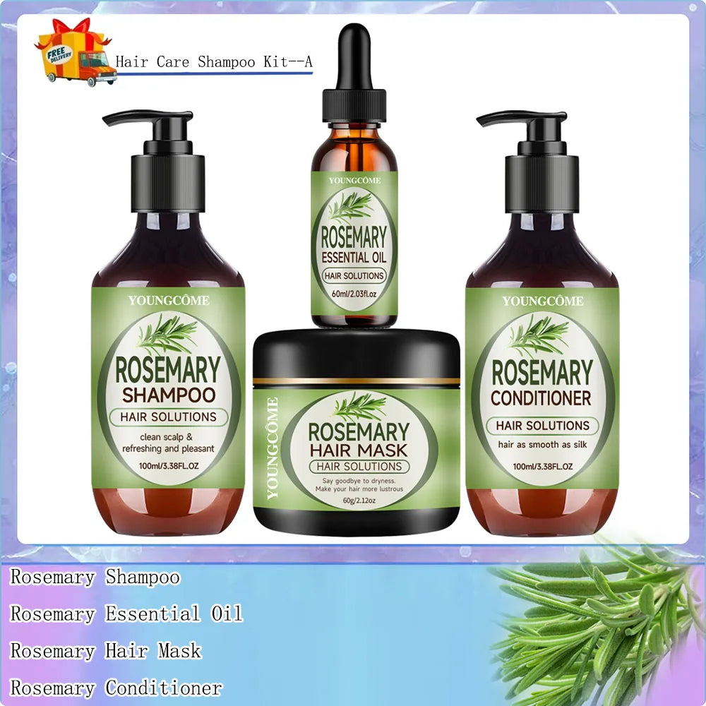 Rosemary Hair Essential Oil Hair Mask Nourishing Hair Oil Smoothing Shine Soft Hair Serum Repair Damaged Frizz Dry Hair Treatmen
