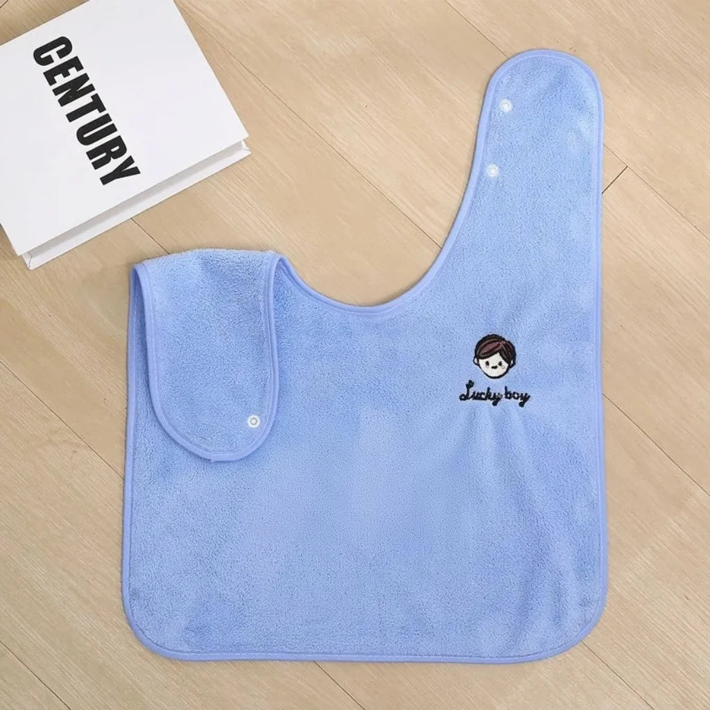 Children's Grooming Bib, 0 Fluorescent Agent, Soft and Skin Friendly Towel, Waterproof Brush Towel, Face Towel, Waterproof Bib,