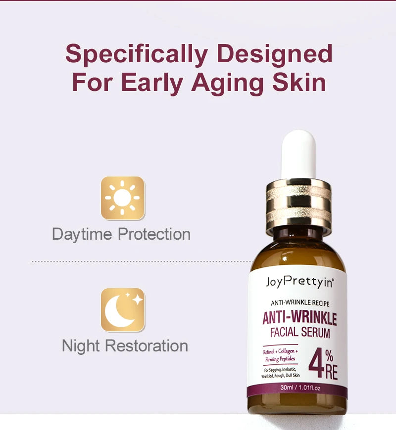 Anti-Wrinkle Retinol Face Serum Collagen Anti-Aging Lifting Firming Hyaluronic Acid Facial Serum Skin Care 30ml