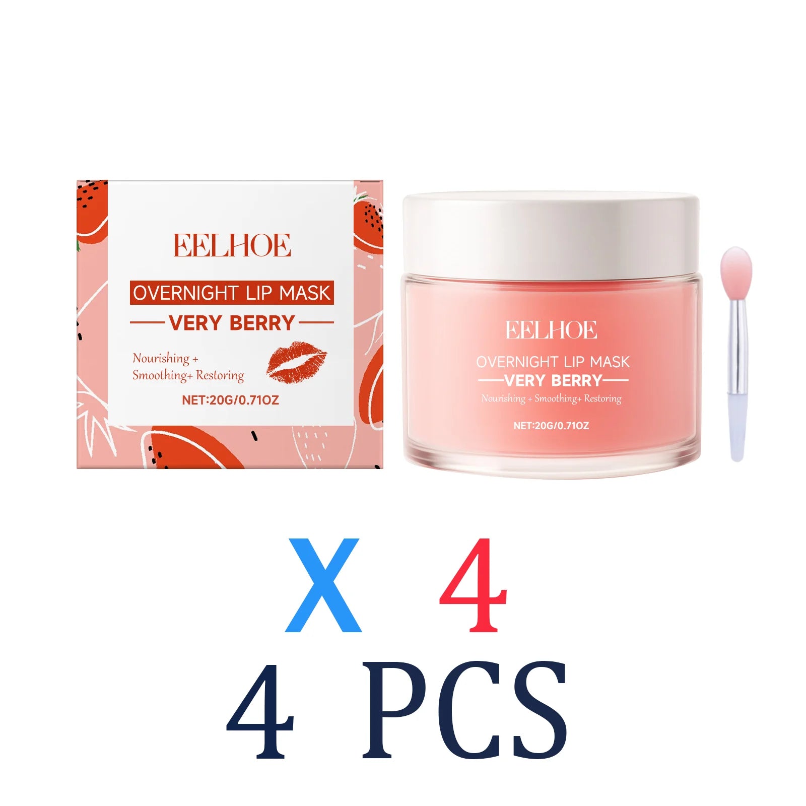 Berry Lip Sleeping Mask Overnight Lip Treatment for Dry Chapped Lips Hydrating Lip Mask with Hyaluronic Acid & Ceramide Deep