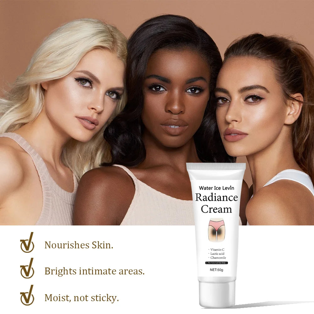 Hip cream with glycerin, vitamin C and hyaluronic acid for all skin types