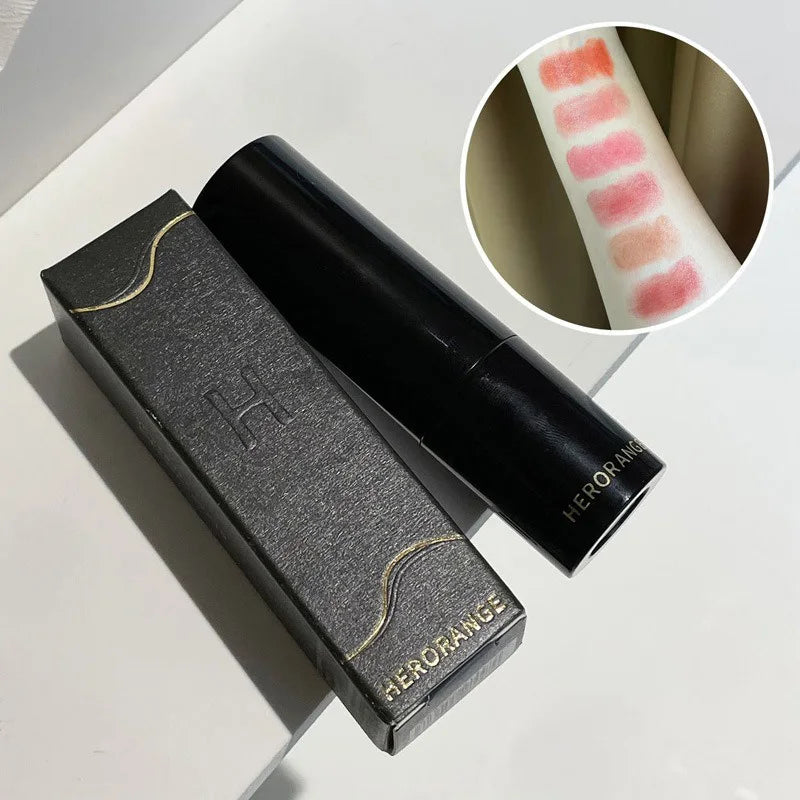 Lipstick Red Brown Lipstick Waterproof Moisturizing Mirror Lipstick Lip Gloss Natural Long-Lasting Makeup Valentine's Day Gift