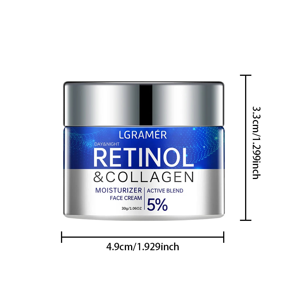 Retinol Face Cream Smooth Wrinkle Younger Firming Lifting Fade Fine Lines Whitening Moisturizing Brightening Skin Care Cosmetic