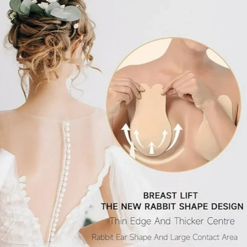 Convenient Lifting Chest Patch Adhesive Bra Pad Unstimulating Breast Sticker Anti Convex Point Nipple Cover Women Chest Paste