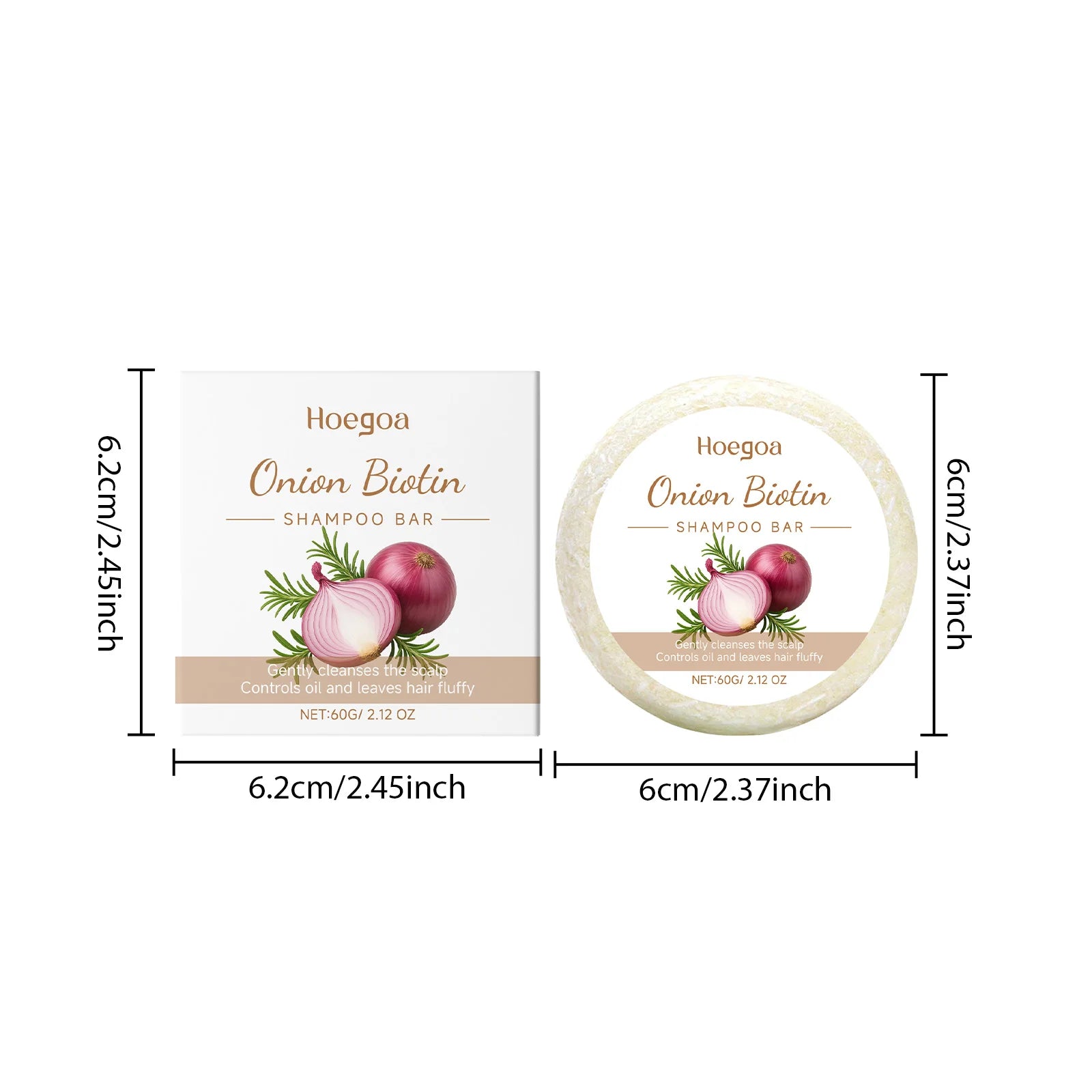 Onion Biotin Shampoo Soap Rosemary Gentle Cleansing Nourish Scalp Hair Growth Anti Loss Moisturizing Smooth For All Hair Types