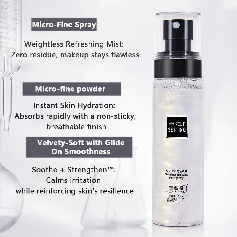 Makeup Fixer Spray Waterproof Sweatproof Long Lasting Oil Control Hydrating Makeup Fixing Setting Spray Cosmetics