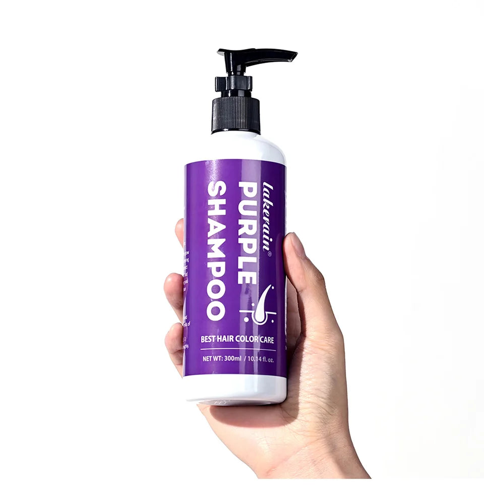 Purple Hair Dye Shampoo for Blonde to Cover Gray Non-irritating Hair Fading Yellow After Bleach Hair Shampoo Gray Hair Remedy
