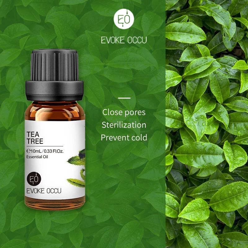 EVOKE OCCU 10mL Essential Oil, Lavender Jasmine Rose Vanilla Pure Natural Oil for Diffuser Humidifier Massage Candle Soap Making