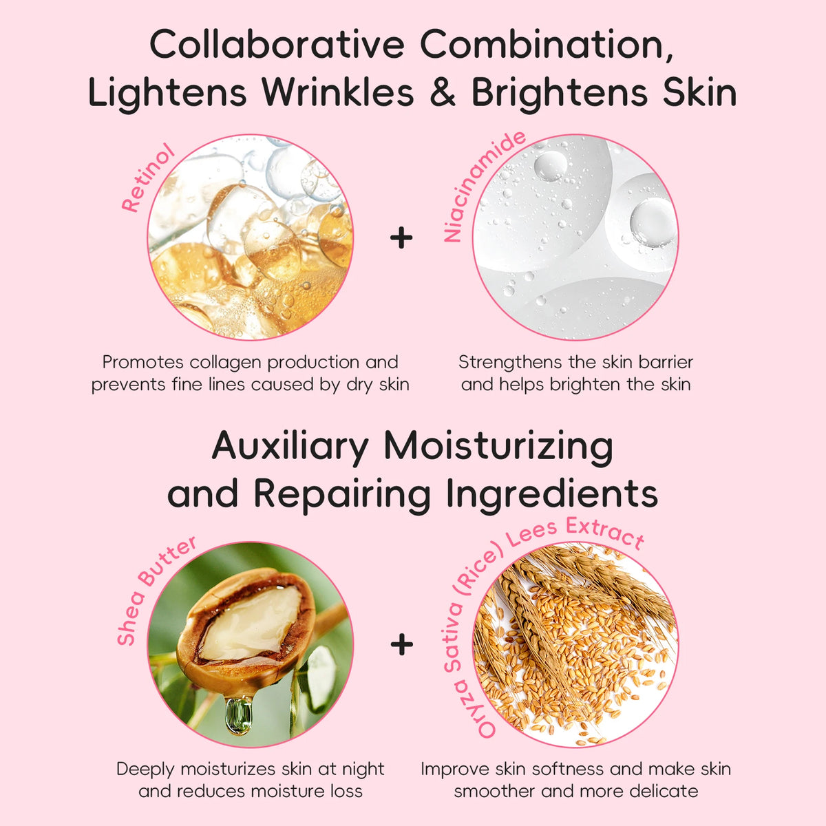 LAIKOU Sakura Day Night Face Cream Nourishing & Brightening Moisturizer Anti-aging Smooth Skin 30g