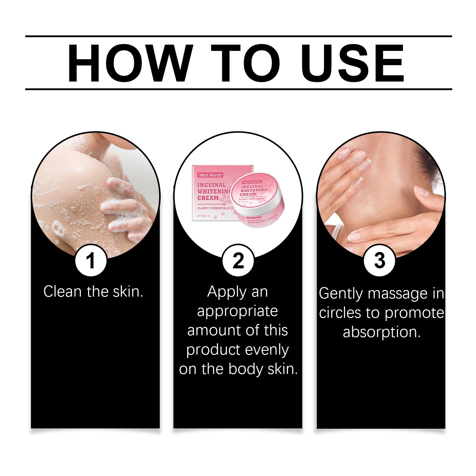 Niacinamide Body Whitening Cream For Underarm Bleaching Armpit Lightening Intimate Area  Moisturizer Korean Skin Care Product