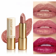 JUJU DREAM Shiny Glitter Lipstick Waterproof Long Lasting Shimmer Lip Makeup for Women