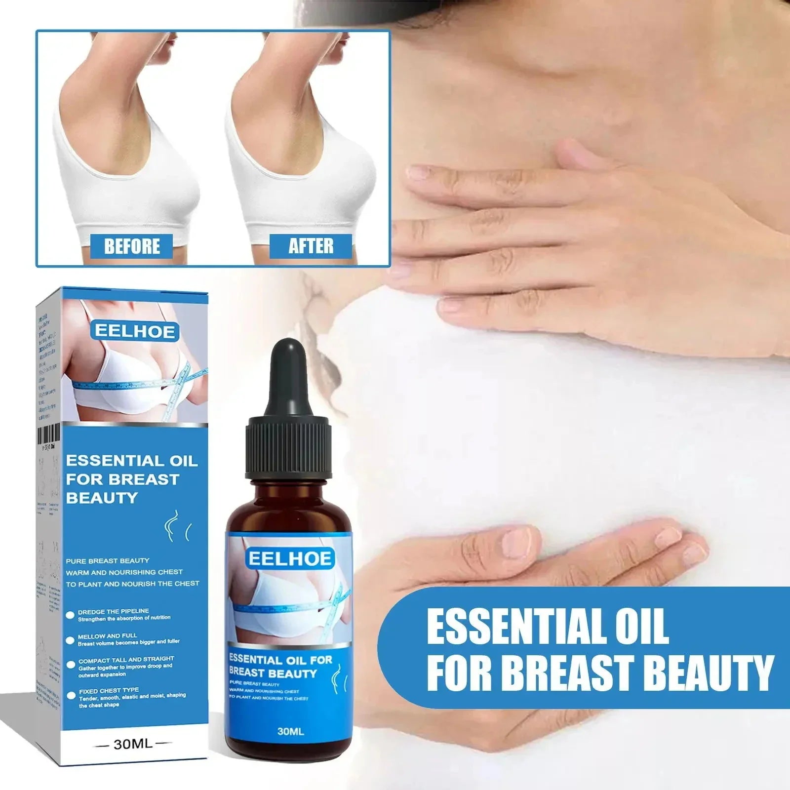 Natural Breast Enlargement Serum Chest Lift Firm Enhancer Care Oil Butt Breast Plump Growth Massage Boobs Bigger Sexy Body Care