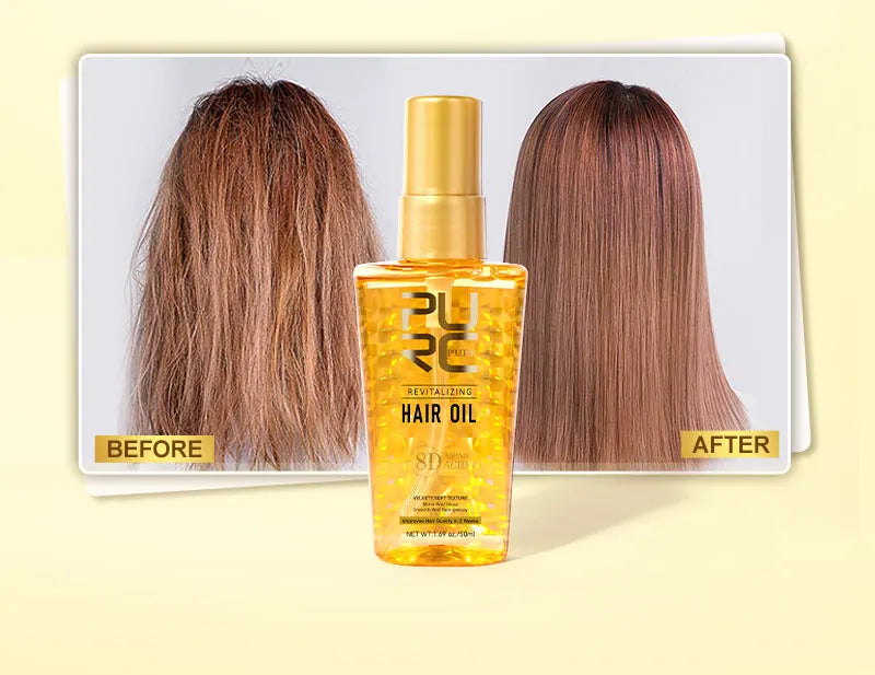 PURC Smoothing Argan Oil Hair Care Nourishing Soft Repair Damaged Frizz Hair Serum Scalp Treatment Hair Care Products
