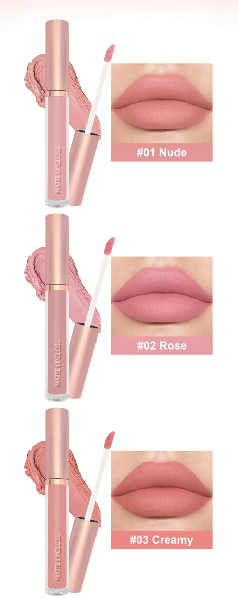 12 Colors Matte Velvet Sexy Lip Gloss Waterproof Long-Lasting Non-stick Cup Lip Glaze Nude Liquid Lipstick Lips Makeup Cosmetics