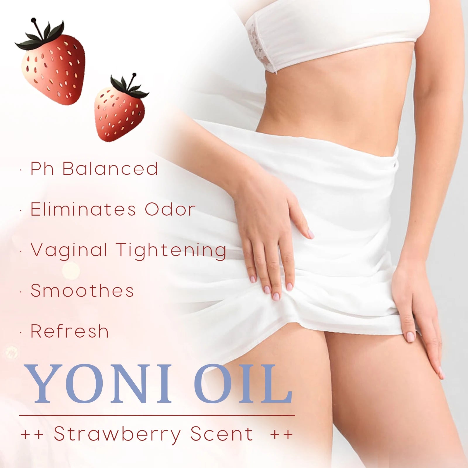 Women's Intimate Essential Oil - Eliminates Odor and Itchiness, Cleanses the Body, Firms Skin, Gentle Care Essential Oil