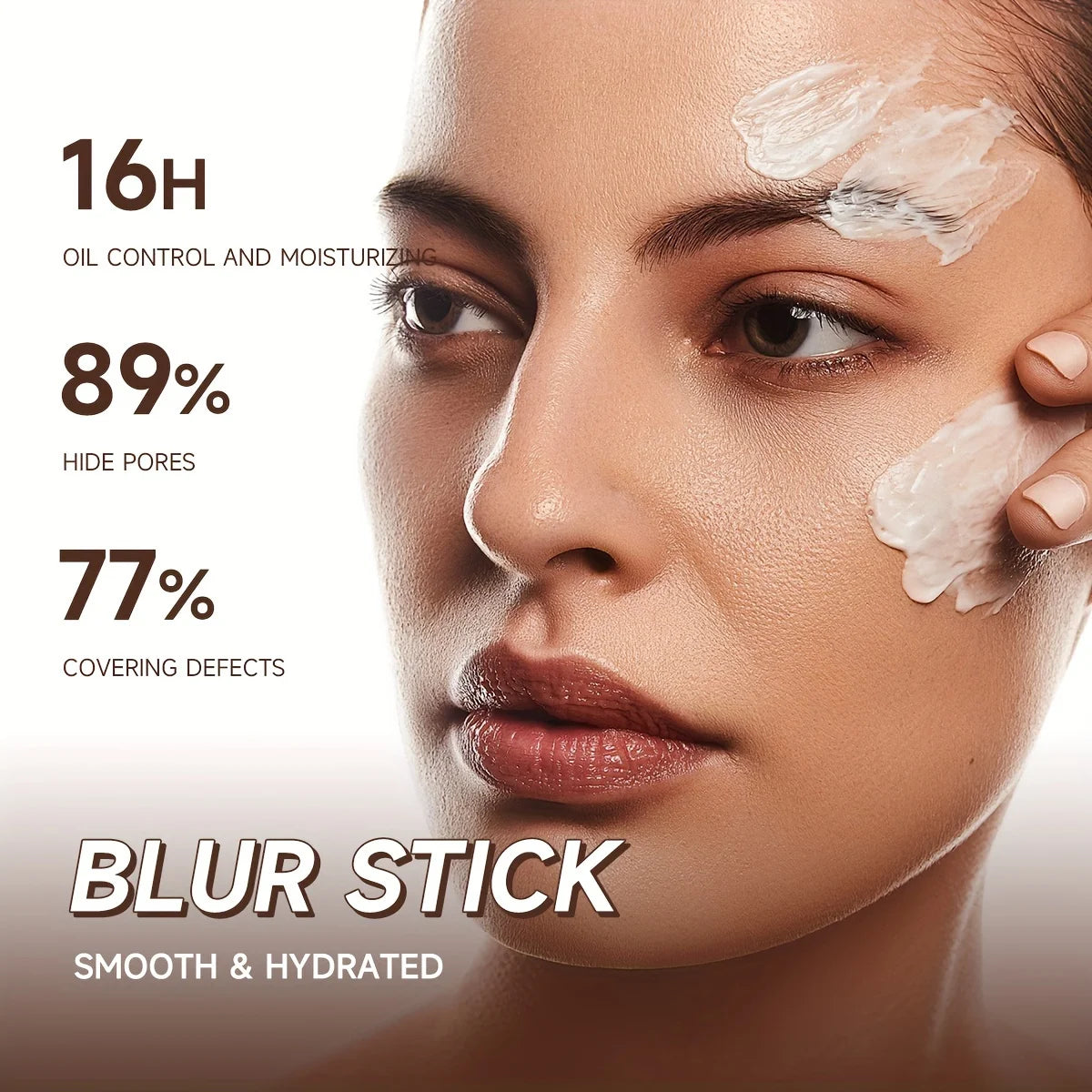 Flawless Finish Foundation Primer - Pore-Invisible, Oil Control, High Coverage Stick, Under 1 Fl Oz, White Shade