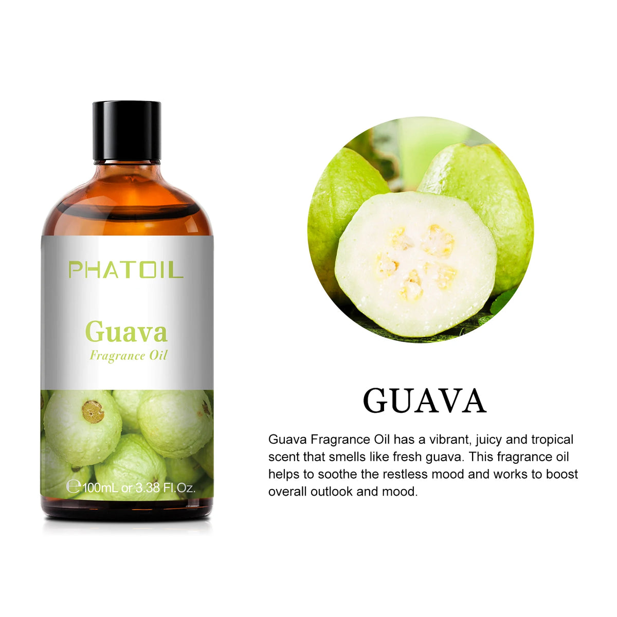 Phatoil 100ml Blueberry Fragrance Oils Coconut Vanilla Green Apple Mango Cranberry Strawberry Grape Guava Cherry Esssential Oils