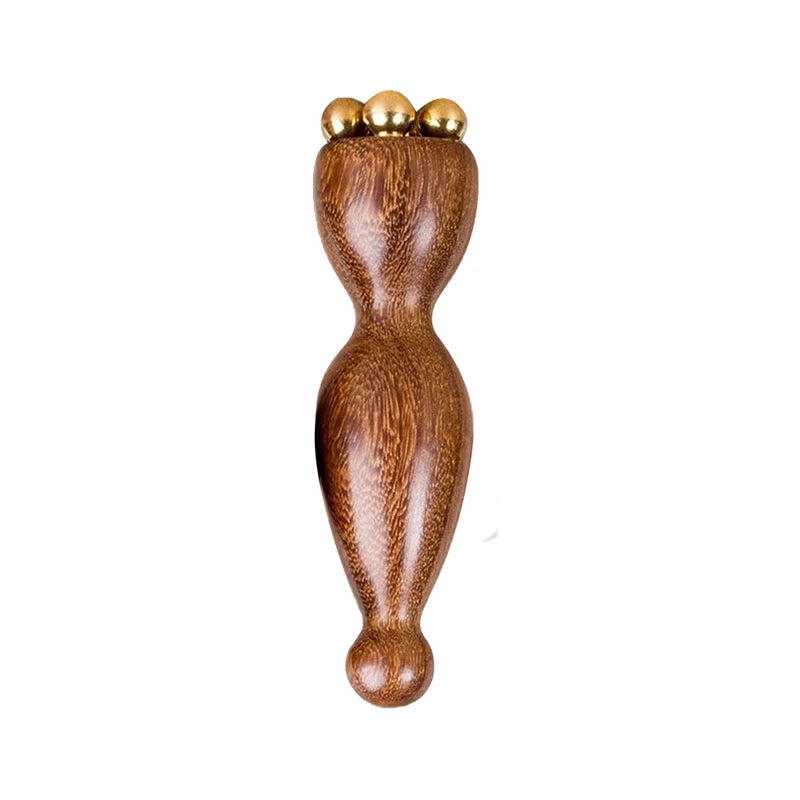 1pcs  Hot Face Massage Tools Lotus Seedpod Beauty Brass & Rosewood Dark Circles Gua Sha Tool Eye Relaxation Meridians Acupoint