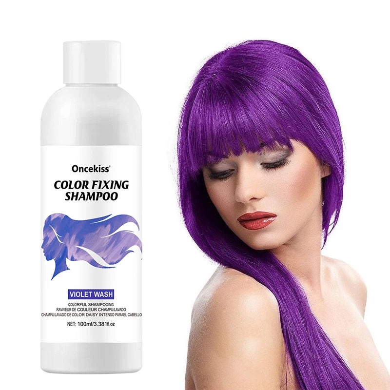 Semi-permanent hair coloring shampoo,invisible shampoo, protects and fixes color,enhances color shine,rich foam, protects scalp