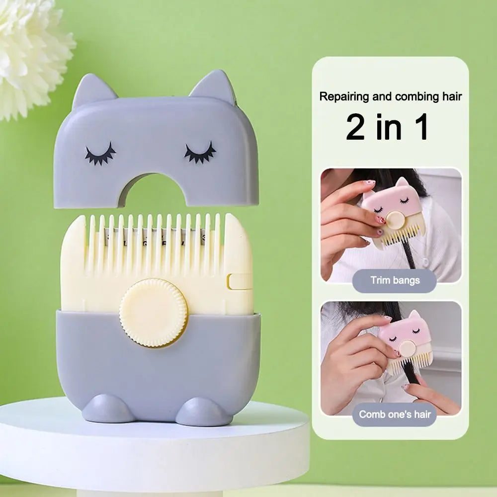 2 In 1 Baby HairCut And Hairdressing Comb Trim Bangs And Broken Hair Bangs Trimmer Manual Portable Children's Hair Clipper