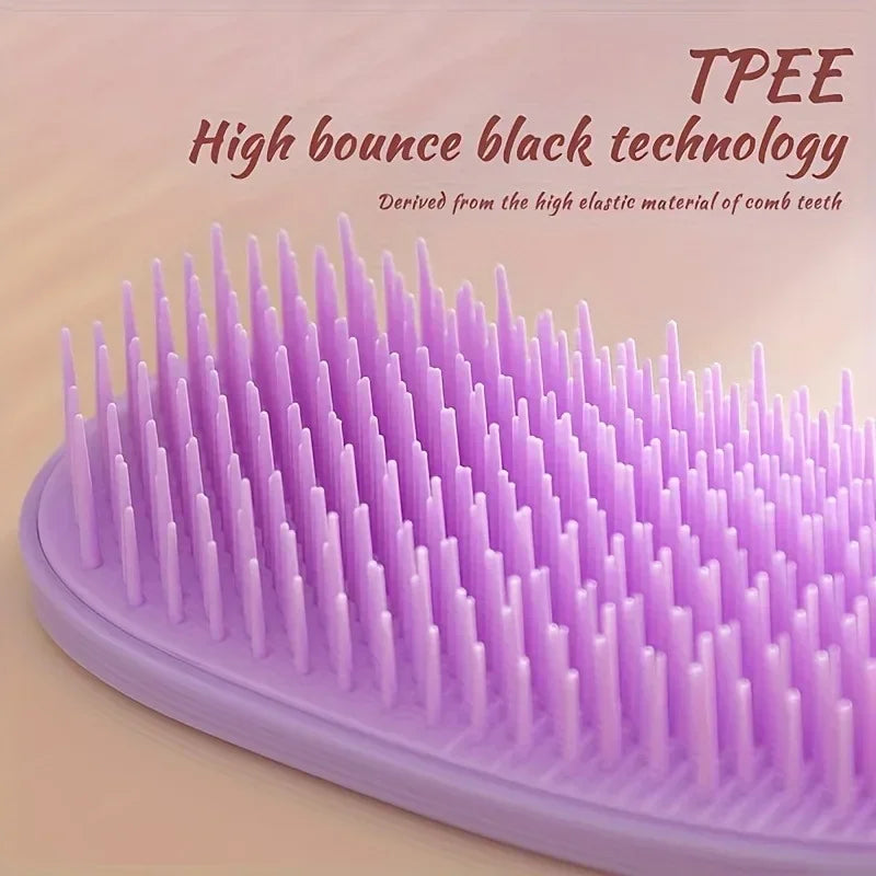 1pcs Detangling Hairbrush Anti-static Comb Soft Scalp Massage Not Knotted Brush Anti-frizz Detachable Comb Hair Styling Tool