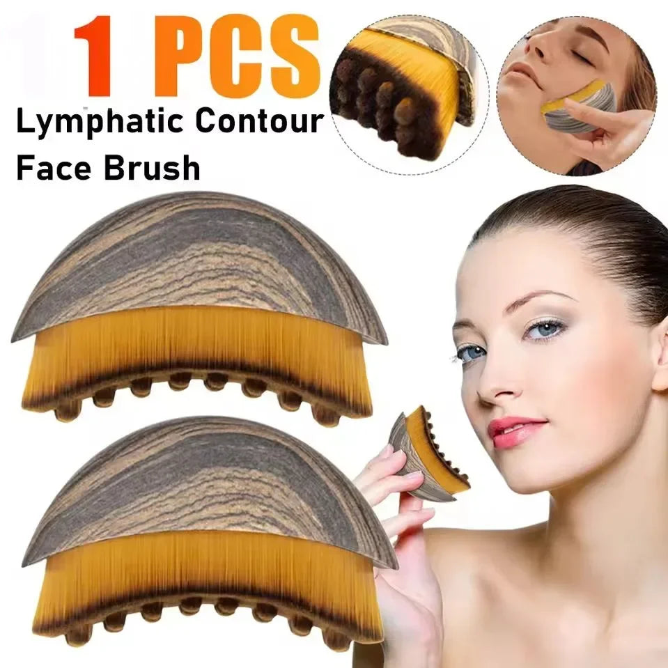 Portable Face Neck Massage Brush Facial Contour Sculpting Tool Skin Relax Massage Accessory For Daily Facial Care