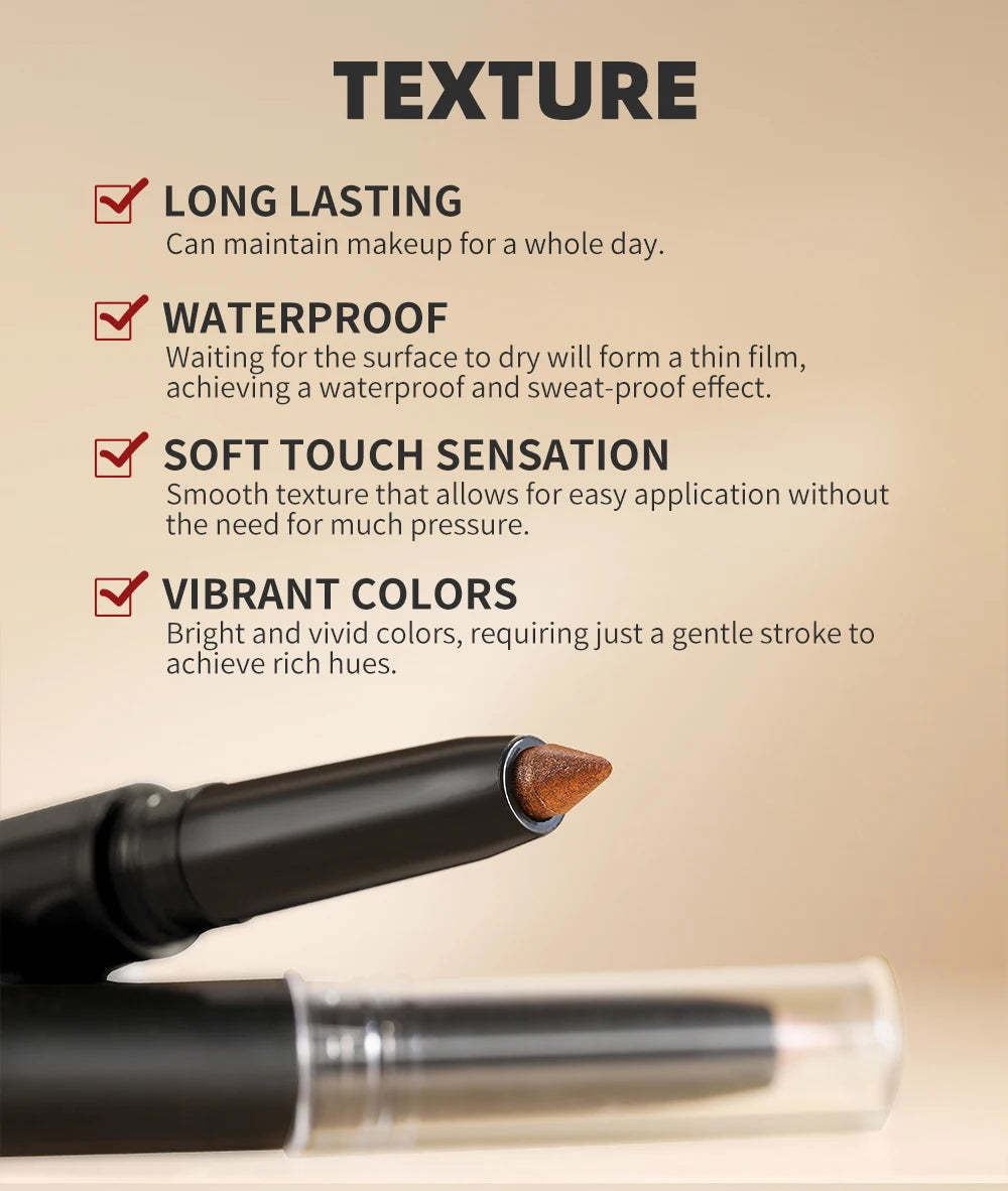 Shimmer & Matte Multi-Color Eyeshadow Sticks | Blendable, Long-Lasting Eye Shadow Pencils Smooth Application for Bold or Natural