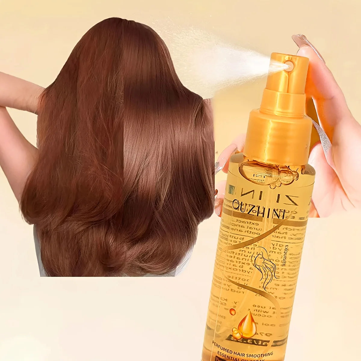 Fragrant hair care essential oil spray, fragrant hair conditioner, smooth and anti-frizz hair care essential oil, moisturizing and nourishing, long-lasting fragrance hair care essential oil spray 100ml/bottle - 1 bottle