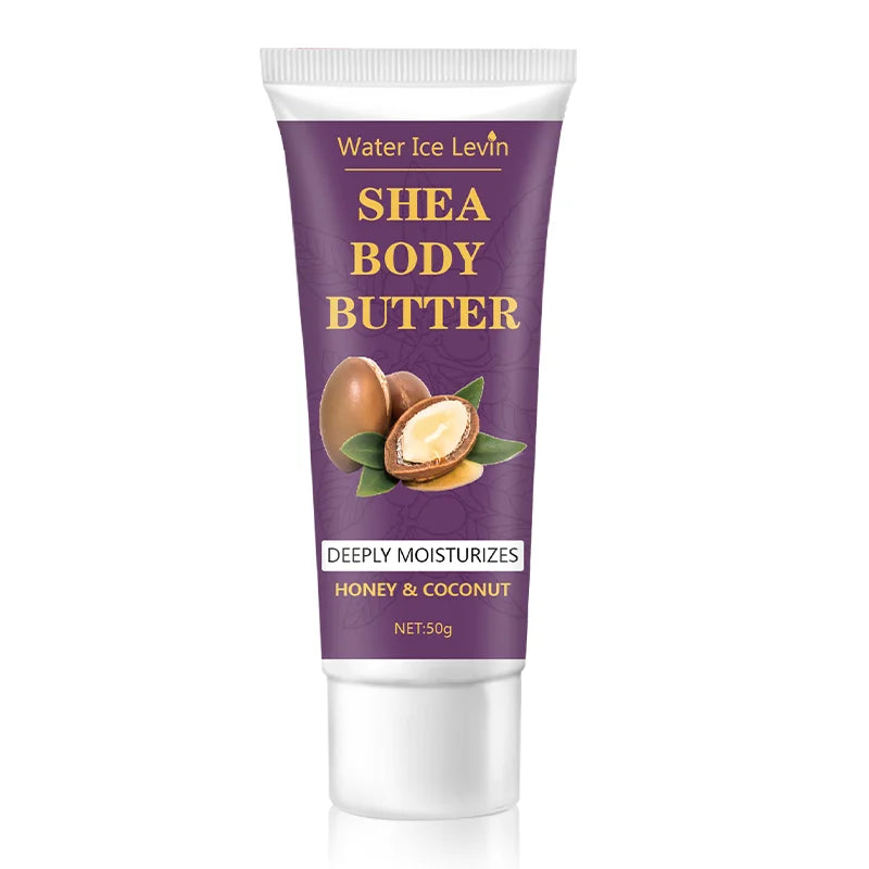 Shea Butter Body Cream, 24-Hour Moisturizing, Makes Skin Softer and More Elastic, Tightens Skin, Nourishing Body Massage, Suitable for Dry, Cracked, Light Beige Skin