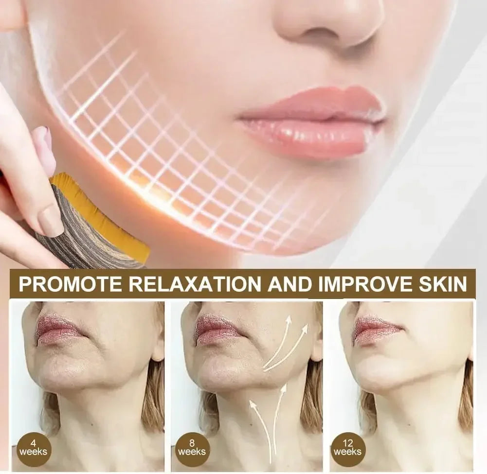 Portable Face Neck Massage Brush Facial Contour Sculpting Tool Skin Relax Massage Accessory For Daily Facial Care