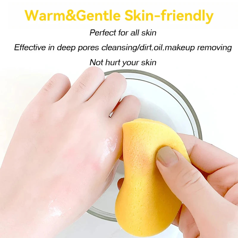 Compressed Round Facial Cleansing Sponges Cleaning Brushes Cleanse Tools Makeup Remover Wipes Finger