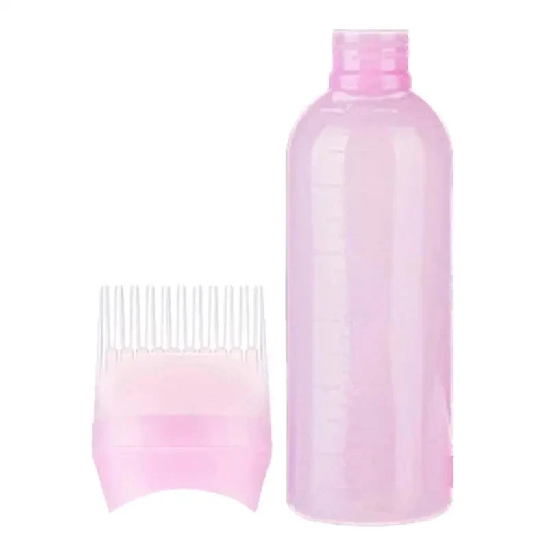120ml Hair Dye Refillable Bottle Applicator Comb Multicolor Plastic Dispensing Salon Oil Hair Coloring Hairdressing Styling Tool