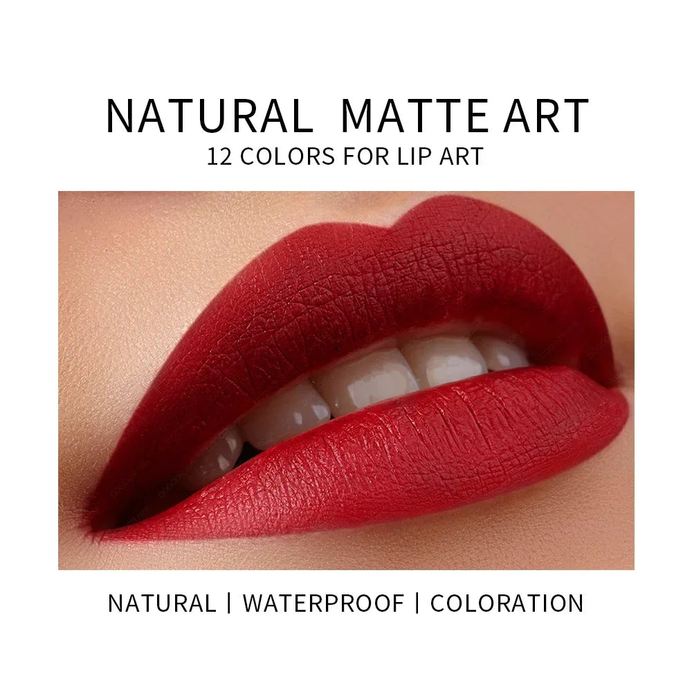 TEAYASON Nude Velvet Matte Lipstick Long Lasting Moisturizing Lip Crayon High Pigment Rotate Lipsticks Pen Woman Cosmetics