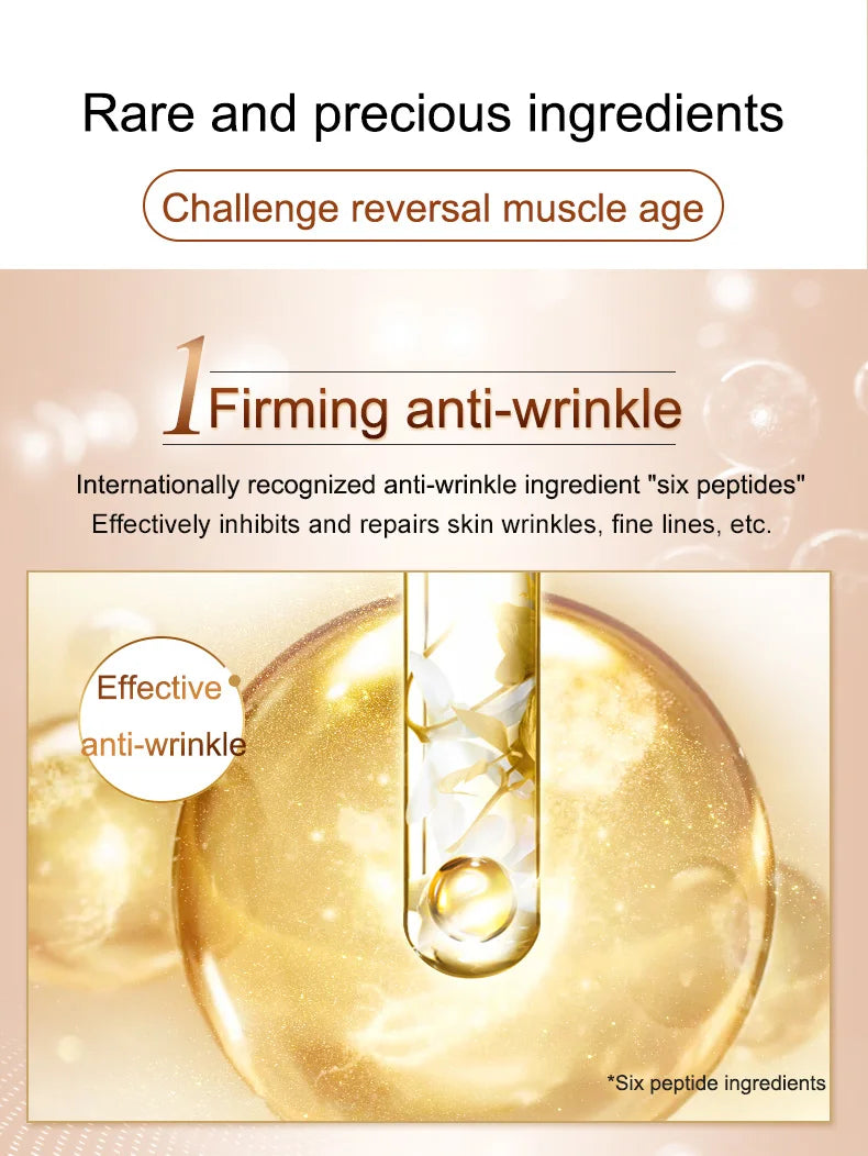 Fonce Korea Anti Aging Wrinkle Remover Face Cream Dry Skin Hydrating Facial Lifting Firming Day Night Cream Peptide Serum 50g