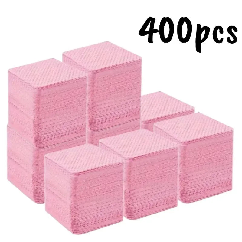 20/600pcs Lint-Free Gel Nail Wipes Aluminum-Free Nail Polish Remover Pads for NaiArt Beauty Nail Cleaning Care