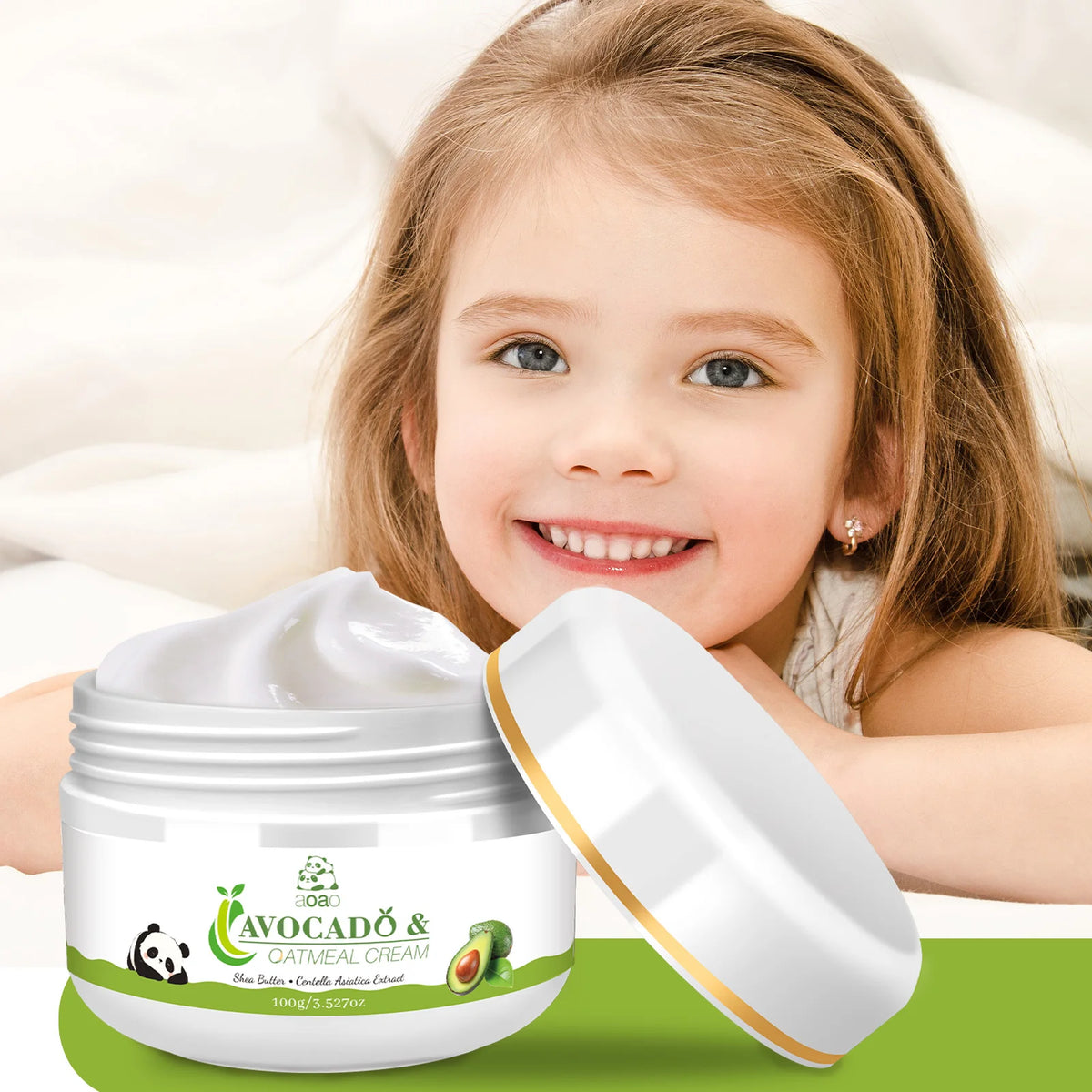 Avocado Face Cream Moisturizing Non-Greasy Lotion Day and Night Cream Suitable for Children and Adults.
