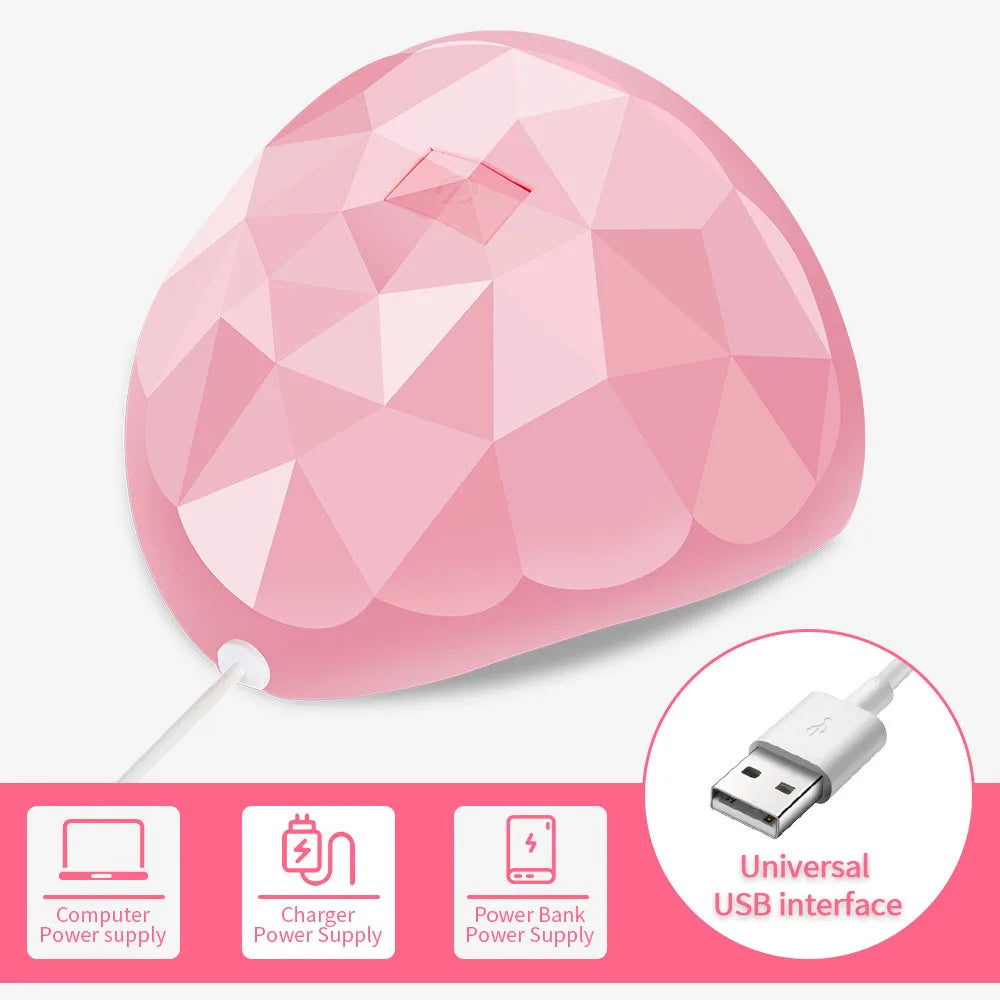 Nail Dryer Lamp UV Light For Nails Eyes Protection UV Lamp for Gel Nails Gel Nail Polish Curing Dryer Home Salon Tool